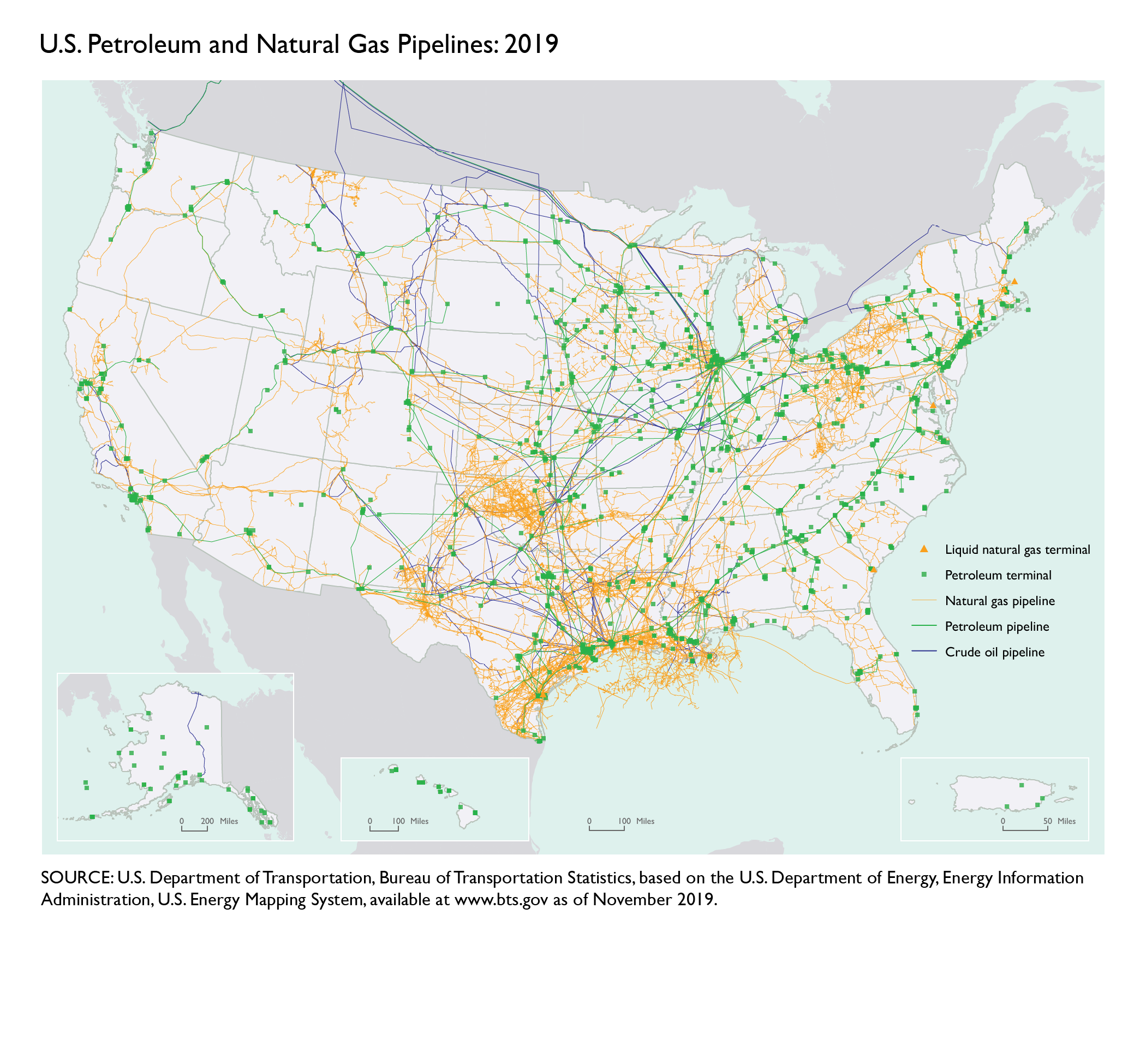 U.S. Petroleum and Natural Gas Pipelines 2019 Bureau of